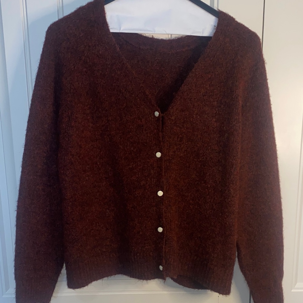 Cozy Brown/Maroon Women's Sweater